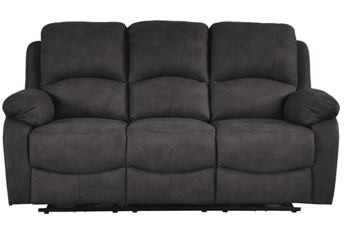 Roma Grey Fabric Electric 3 Seater Sofa