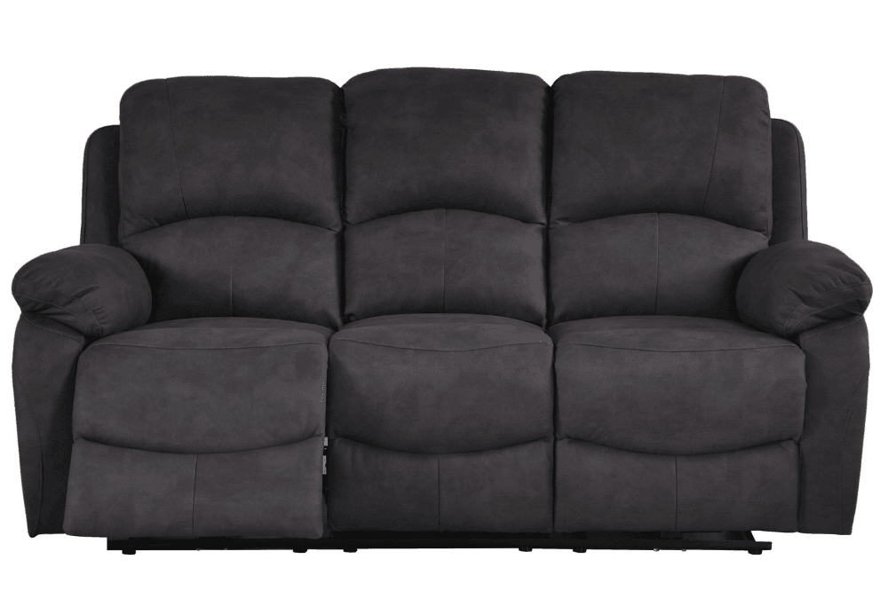 Roma Grey Fabric Electric 3 Seater Sofa
