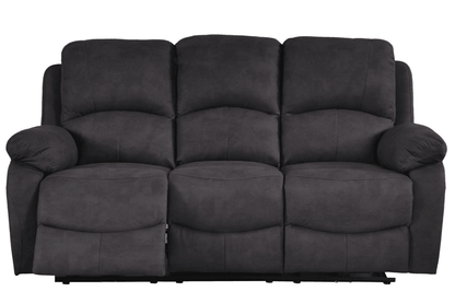 Roma Grey Fabric Electric 3 Seater Sofa