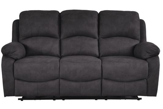 Roma Grey Fabric Electric Recliner 3+2+1 Seater Sofa Set - Furniture Instore
