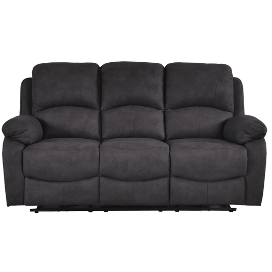 Roma Grey Fabric Electric 3 Seater Sofa