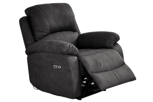 Roma Grey Fabric Electric Recliner 3+2+1 Seater Sofa Set - Furniture Instore