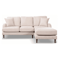 Rupert Beige Fabric Right Hand Corner Sofa