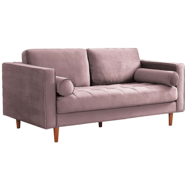 Purple sofa on a white background