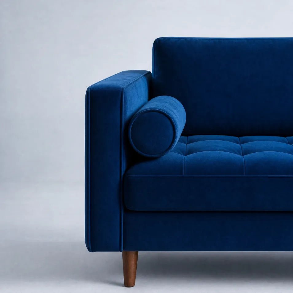 Scott Midnight Velvet 2 Seater Sofa - Furniture Instore