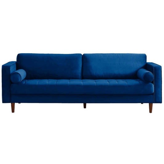 Blue sofa on a white background