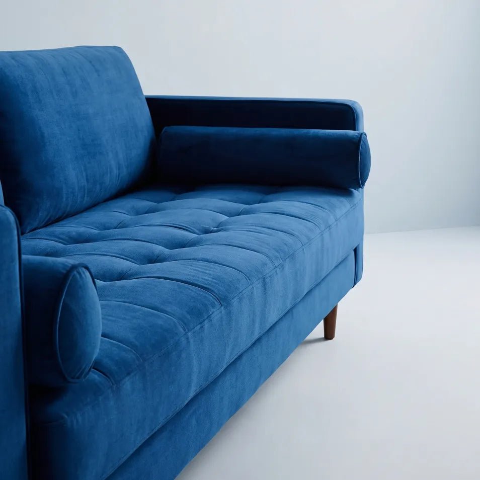 Scott Midnight Velvet 4 Seater Sofa - Furniture Instore