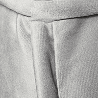 Close-up of gray fabric with a textured pattern