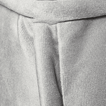 Close-up of gray fabric with a textured pattern