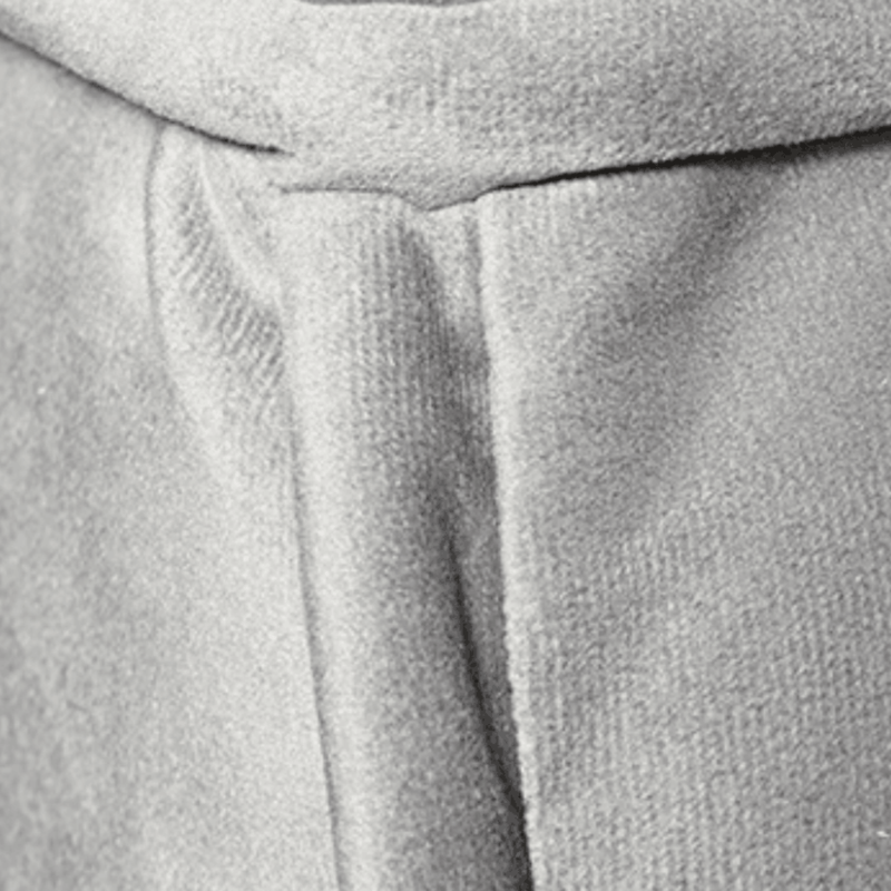 Close-up of gray fabric with a textured pattern