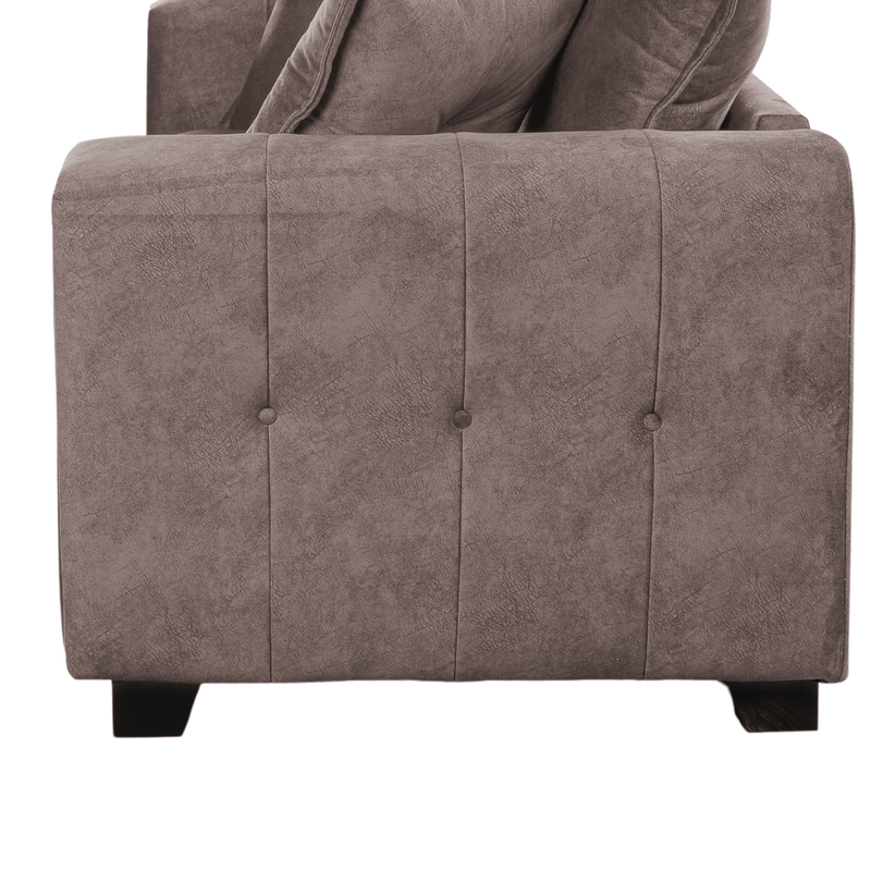 Somerford 2-seater sofa with plush cushions and modern design, side view on a clean white background