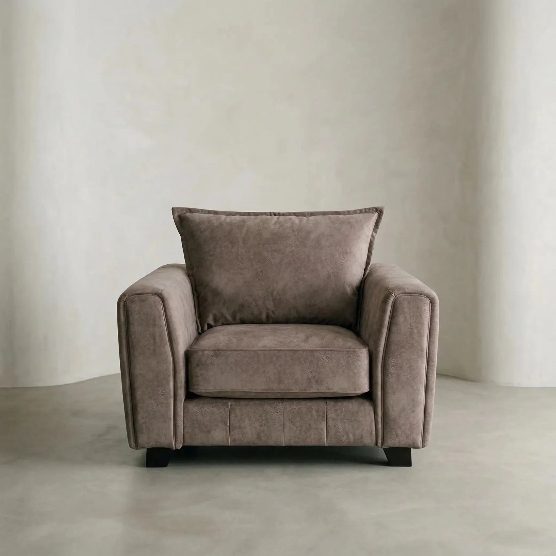 Somerford Fabric Armchair Chocolate - Furniture Instore