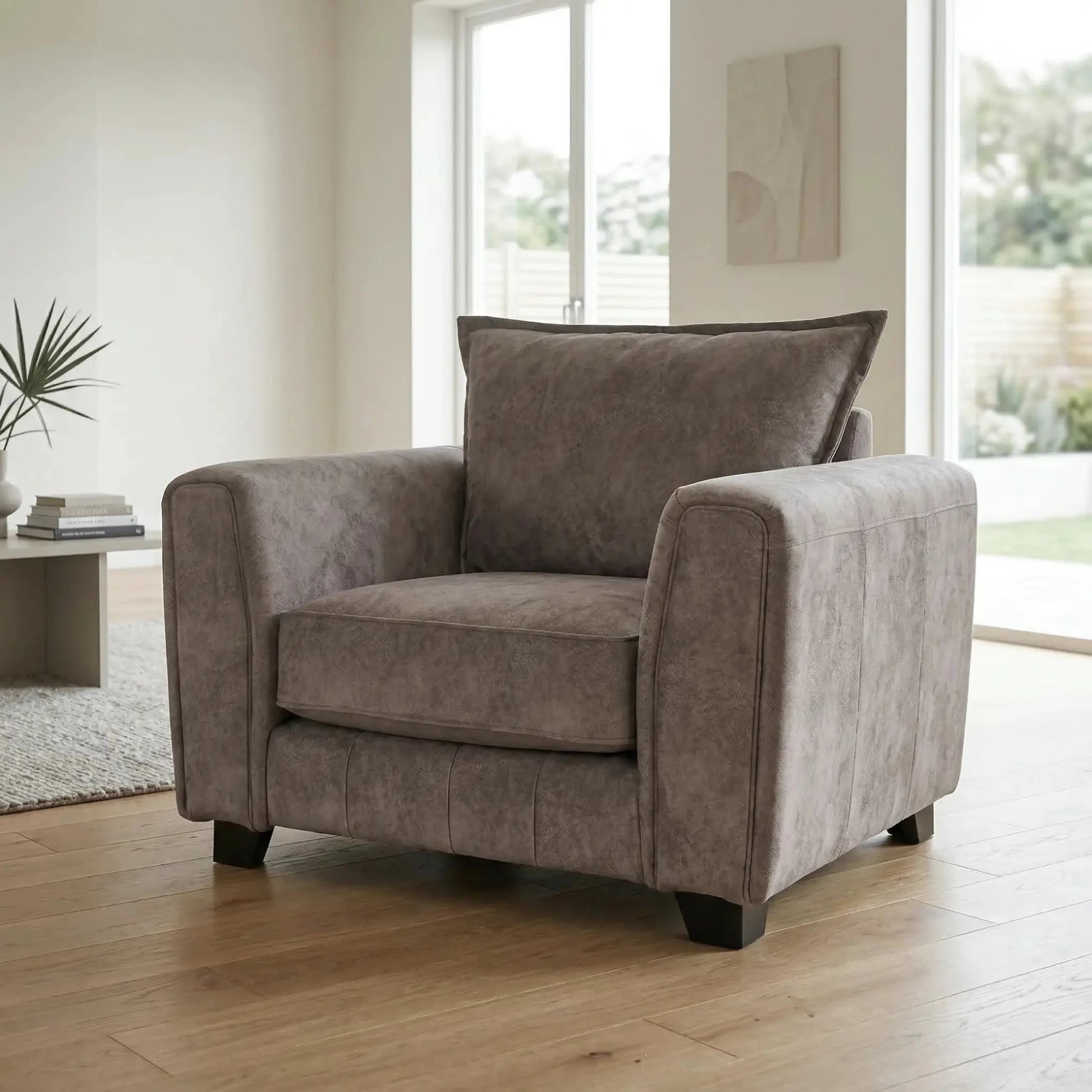Somerford Fabric Armchair Chocolate - Furniture Instore