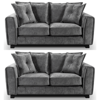 Somerford Grey Fabric 2 +2 Seater Sofa Set