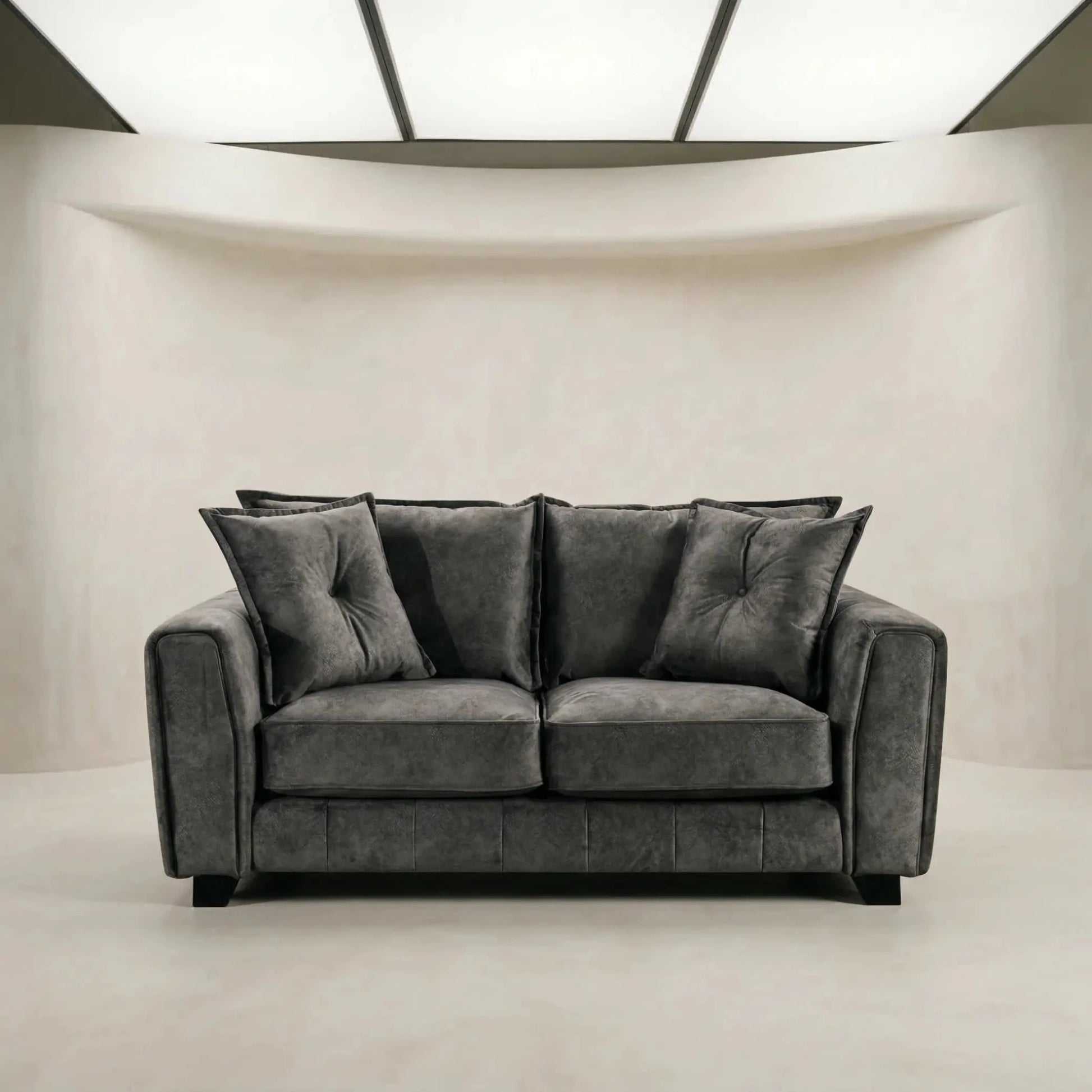 Somerford Grey Fabric 2 Seater Sofa - Furniture Instore