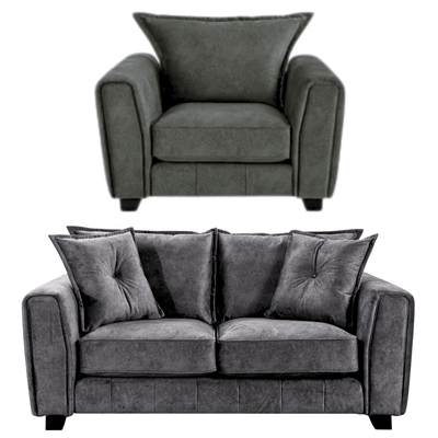 Somerford Grey Fabric 2+1 Seater Sofa  Set