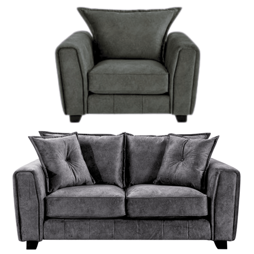 Somerford Grey Fabric 2+1 Seater Sofa  Set