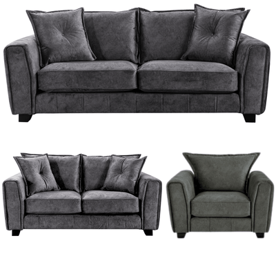 Somerford Grey Fabric 3+2+1 Seater Sofa Set