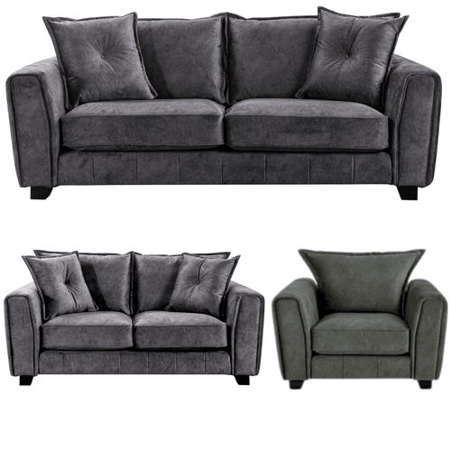 Somerford Grey Fabric 3+2+1 Seater Sofa Set