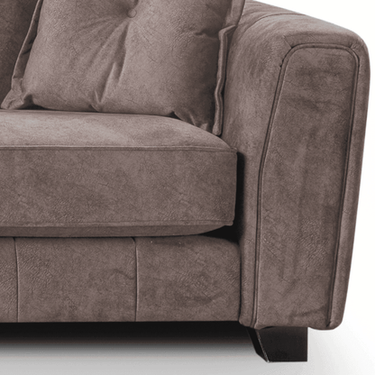 Somerford left-hand corner sofa close-up highlighting cushions and fabric on a white background