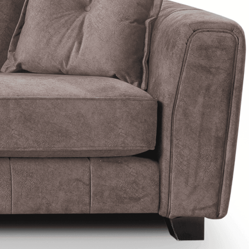 Somerford left-hand corner sofa close-up highlighting cushions and fabric on a white background