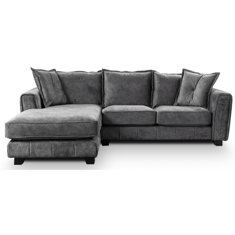 Somerford left-hand corner sofa with plush cushions and modern design, front-facing on a clean white background