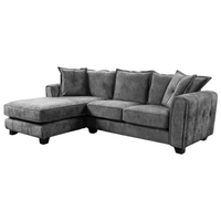 Somerford left-hand corner sofa with plush cushions and modern design, shown at an angle on a clean white background