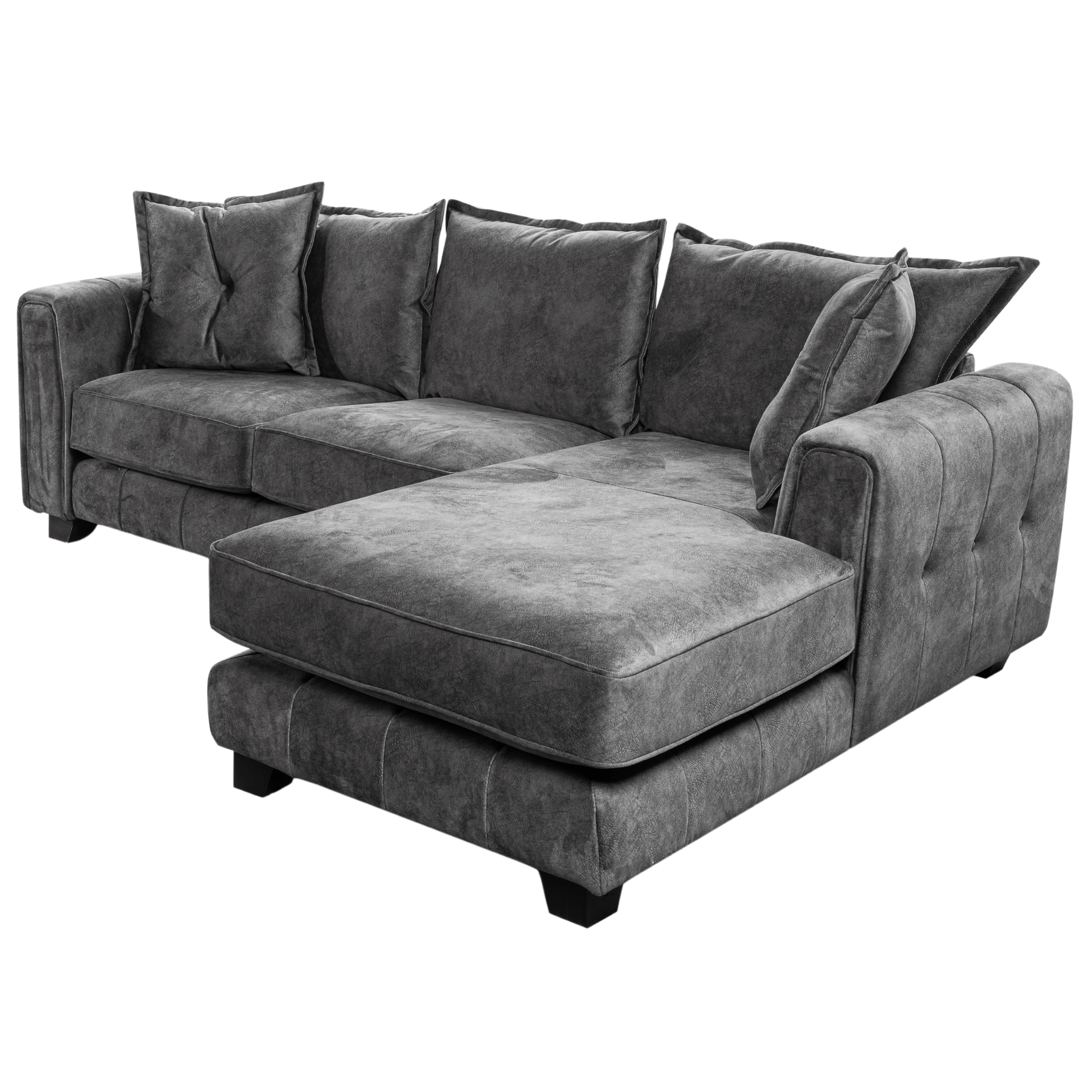 Somerford right-hand corner sofa with plush cushions and modern design, shown at an angle on a white background