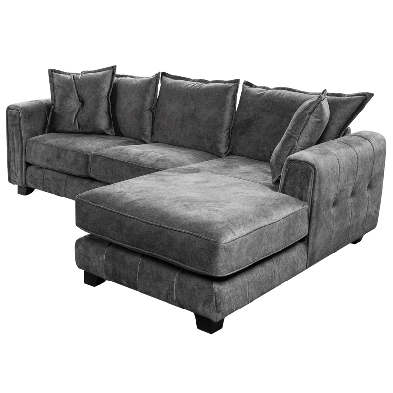 Somerford right-hand corner sofa with plush cushions and modern design, shown at an angle on a white background
