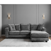 Somerford right-hand corner sofa with plush cushions and modern design, displayed in a stylish living room setting