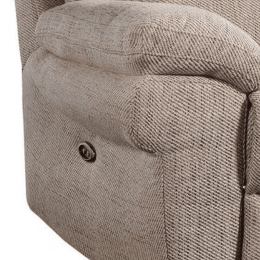 Tanya Beige Fabric Electric Recliner Armchair - Furniture Instore