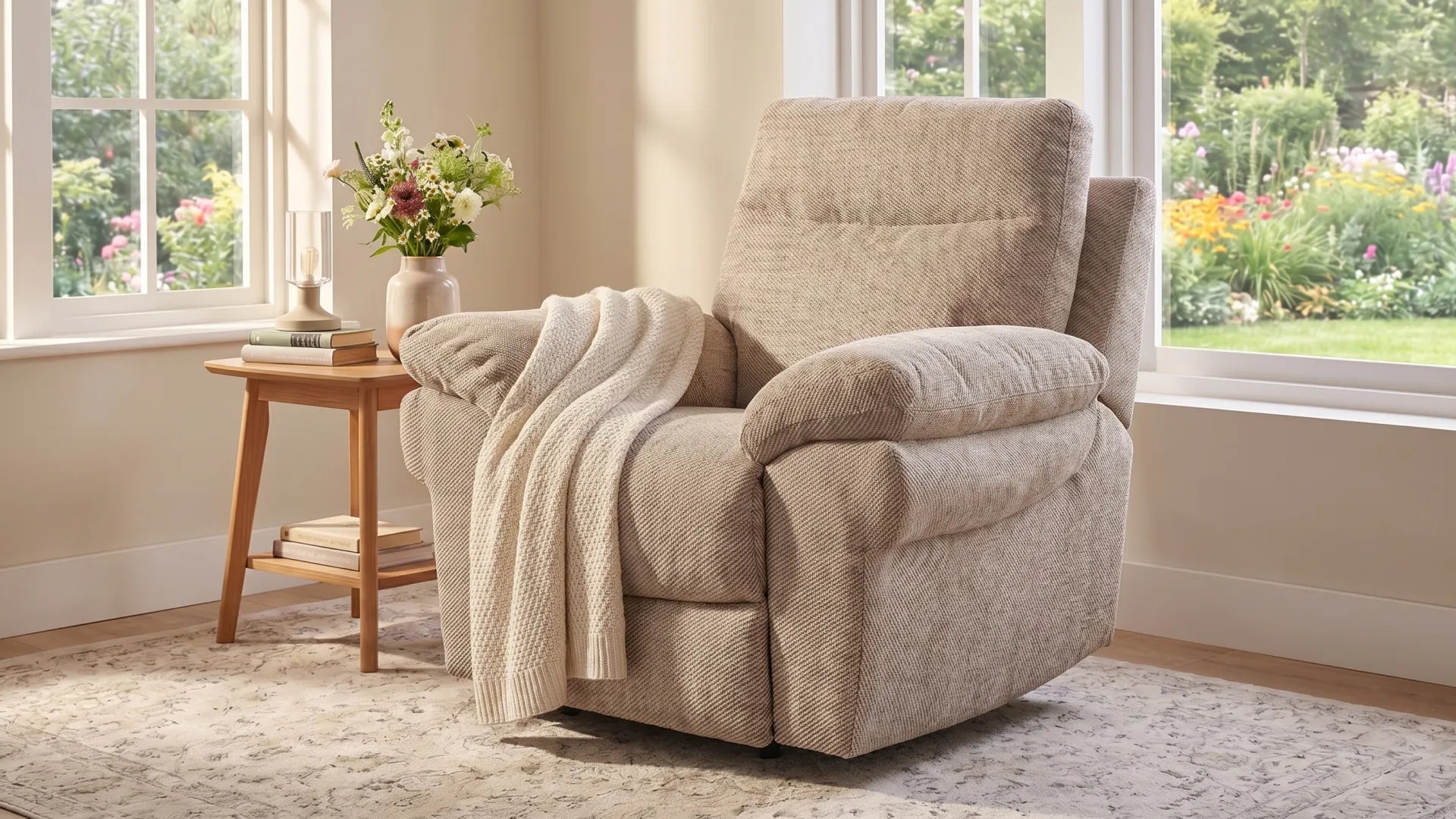 tanya-beige-fabric-electric-recliner-armchair