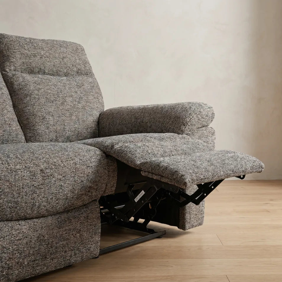 Tanya Brown Fabric Electric Recliner 2 Seater Sofa - Furniture Instore