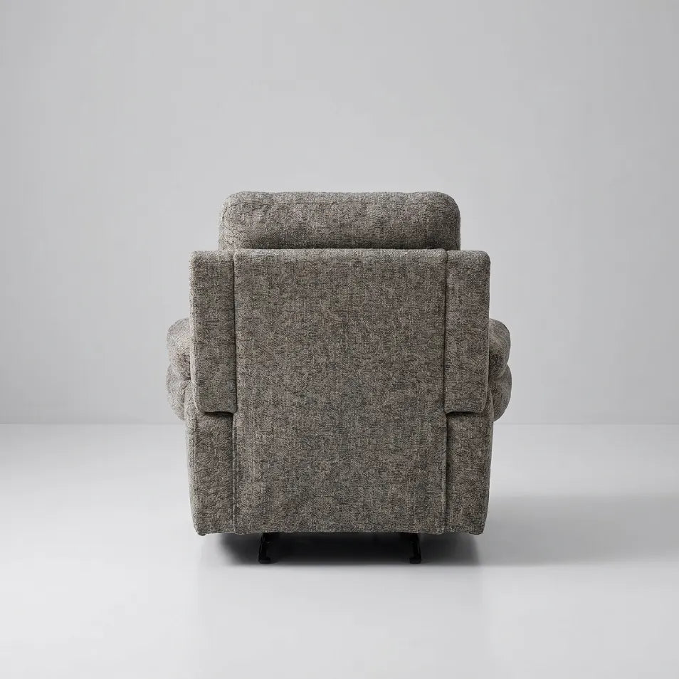 Tanya Brown Fabric Electric Recliner Armchair - Furniture Instore