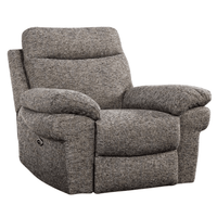 Tanya Brown Fabric Electric Recliner Armchair