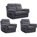 Tanya Grey Fabric Electric Recliner 2+1+1 Seater Sofa Set