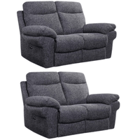 Tanya Grey Fabric Electric Recliner 2+2 Seater Sofa Set