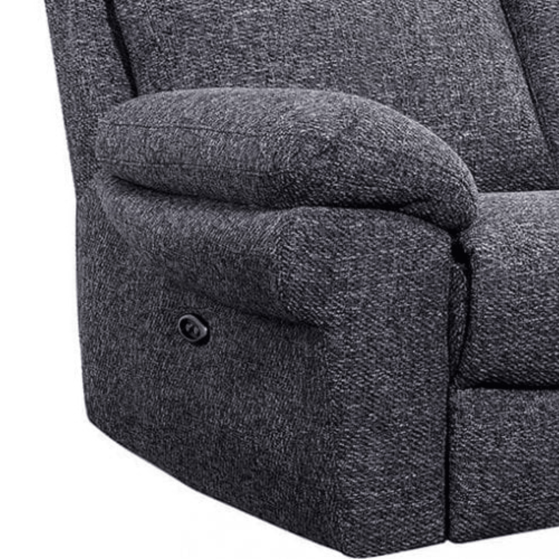 Tanya Grey Fabric Electric Recliner 3 Seater Sofa - Furniture Instore
