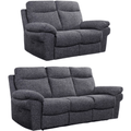 Tanya Grey Fabric Electric Recliner 3+2 Seater Sofa Set