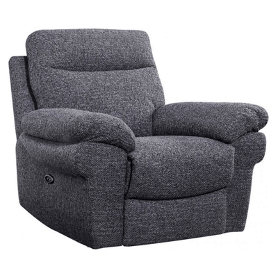 Tanya Grey Fabric Electric Recliner Armchair