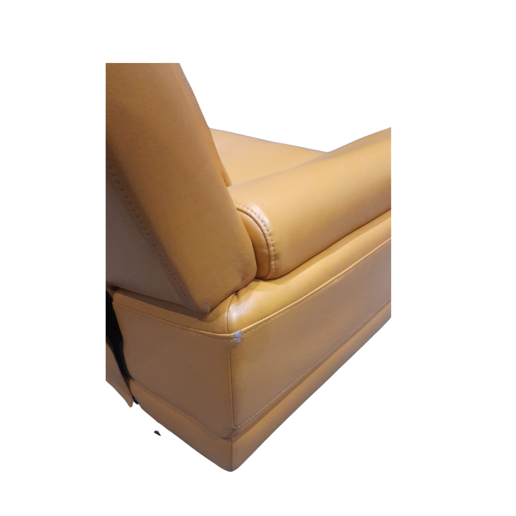 Outlet Islington Mustard Leather 3 Seater Sofa