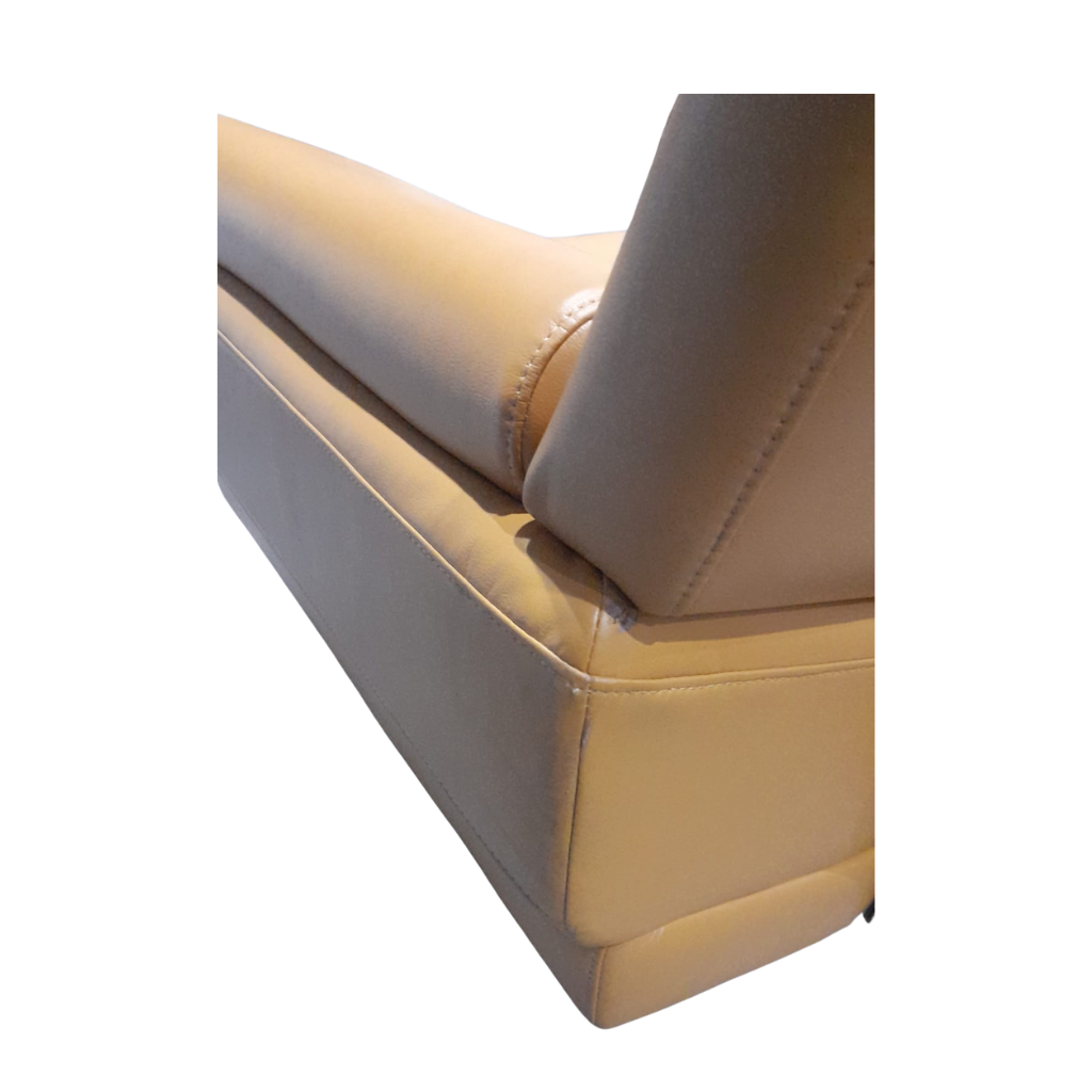 Outlet Islington Mustard Leather 3 Seater Sofa