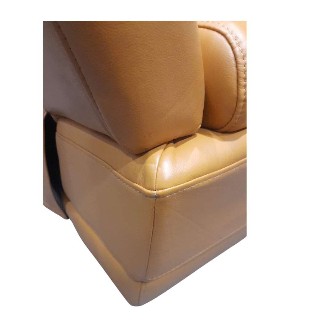 Outlet Islington Mustard Leather 2 Seater Sofa