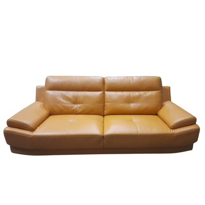 Outlet Islington Mustard Leather 3 Seater Sofa