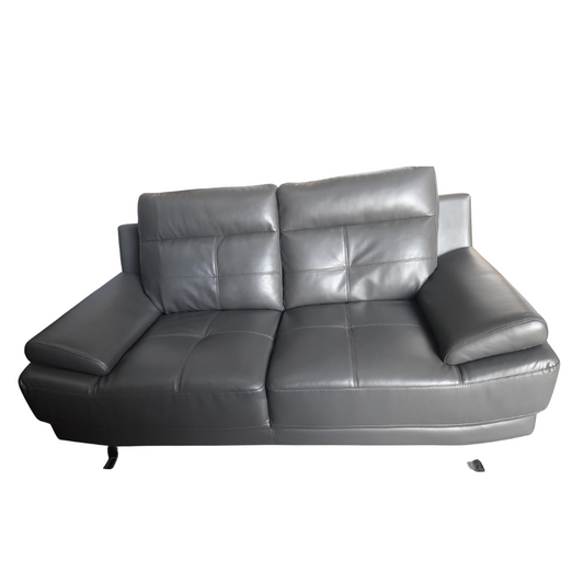 Outlet Islington Leather Dark Grey 2 Seater Sofa