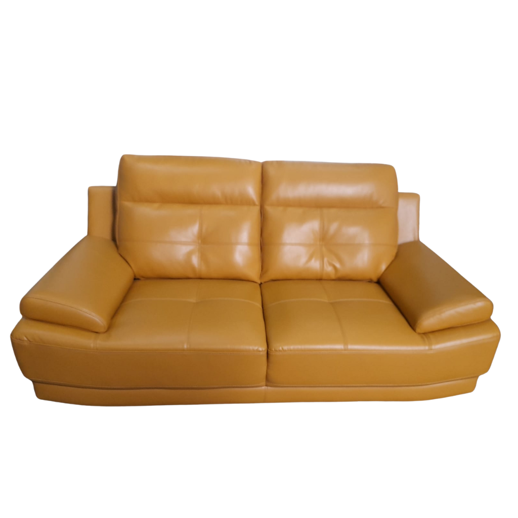 Outlet Islington Leather Mustard 2 Seater Sofa