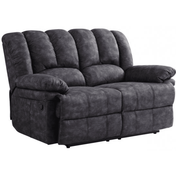 Torino Grey Fabric 2 Seater Recliner Sofa