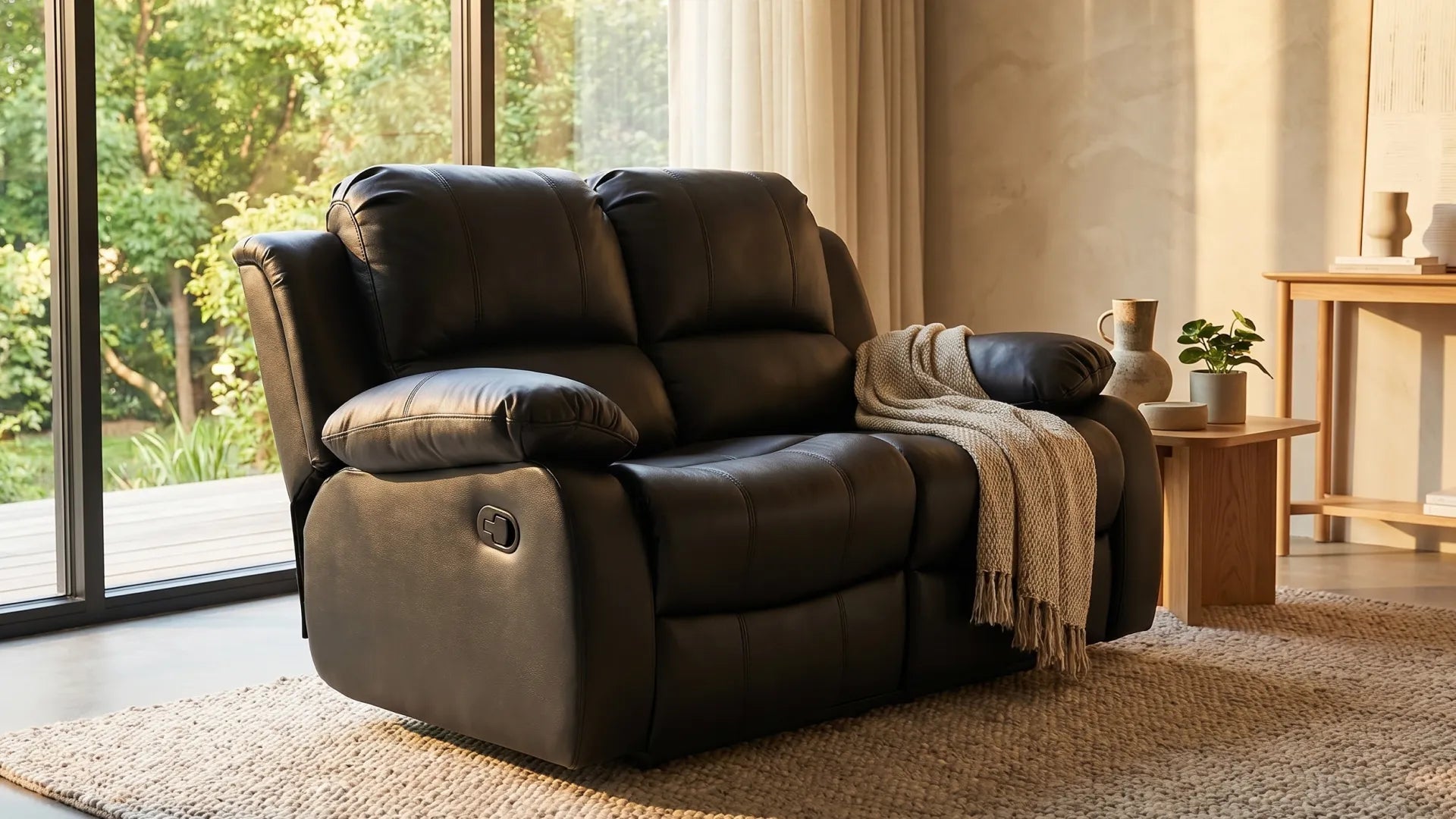 valencia-black-leather-manual-recliner-2-seater-sofa