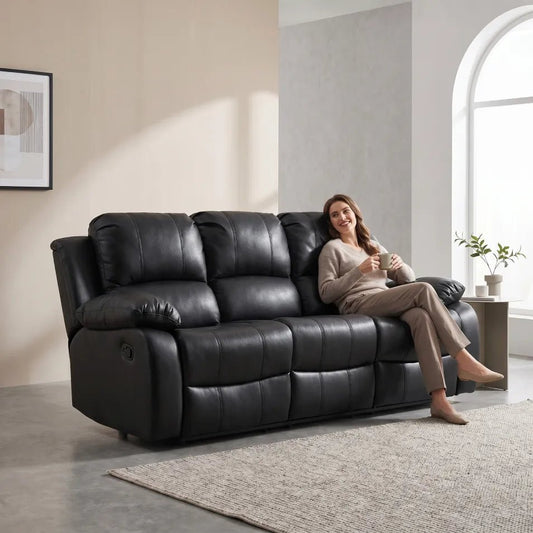 valencia-black-home-3-seater-recliner-sofa