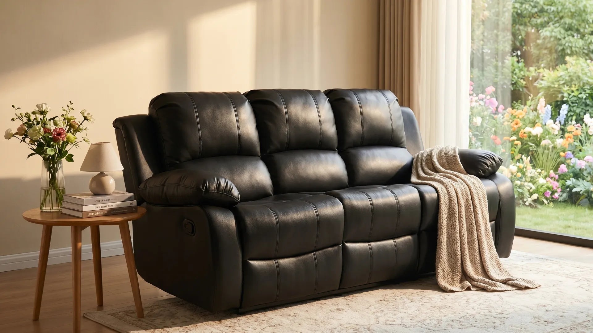 valencia-black-leather-manual-recliner-3-seater-sofa